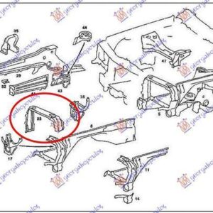 051900471 Mercedes-Benz 190E 1984-1993 | Φανοστάτης Εμπρός Δεξιός