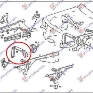 051900472 Mercedes-Benz 190E 1984-1993 | Φανοστάτης Εμπρός Αριστερός