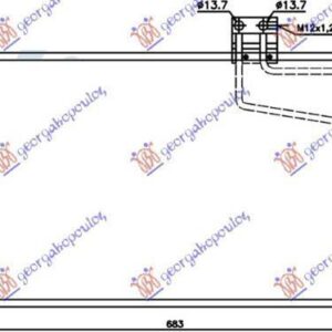 045006400 Mercedes-Benz C-Class 2003-2007 | Ψυγείο A/C Βενζίνη