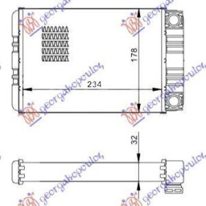 052306500 Mercedes-Benz CLC-Class 2008-2011 | Ψυγείο Καλοριφέρ