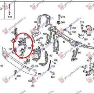 052100271 Mercedes-Benz CLC-Class 2001-2008 | Φανοστάτης Εμπρός Δεξιός