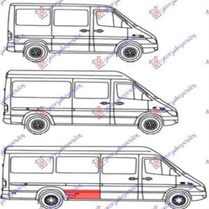 052608481 Mercedes-Benz Sprinter 1995-2006 | Γωνία Φτερού Πίσω Δεξιά