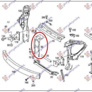 052800210 Mercedes-Benz M-Class 2005-2011 | Τραβέρσα Μετώπης