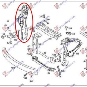 052800471 Mercedes-Benz M-Class 2005-2011 | Φανοστάτης Εμπρός Δεξιός