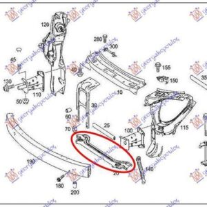 052800500 Mercedes-Benz M-Class 2005-2011 | Τραβέρσα Ψυγείου