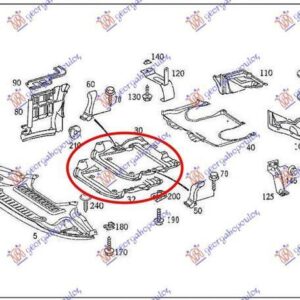 052900840 Mercedes-Benz S-Class 1998-2005 | Ποδιά Μηχανής