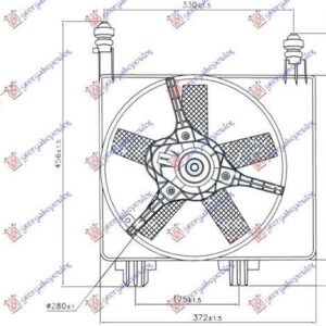 017906440 Ford Fiesta 1999-2002 | Βεντιλατέρ