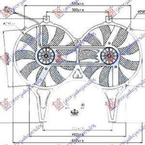 018706430 Mercedes-Benz E-Class 1999-2002 | Βεντιλατέρ A/C