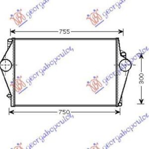 850106210 Volvo XC70 2000-2007 | Ψυγείο Intercooler Βενζίνη/Πετρέλαιο