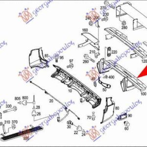 094503850 VW Crafter 2006-2017 | Τραβέρσα Προφυλακτήρα Πίσω