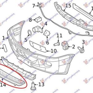 053904805 Mercedes-Benz Sprinter 2006-2013 | Βάση Σκαλοπάτιού Εμπρός