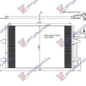 853006400 Volvo C70 2010-2013 | Ψυγείο A/C Βενζίνη/Πετρέλαιο