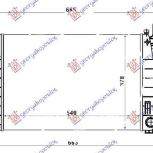 054706300 Fiat Linea 2007-2013 | Ψυγείο Νερού