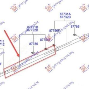 037806551 Hyundai Matrix 2008-2010 | Φάσα Πόρτας Εμπρός Δεξιά