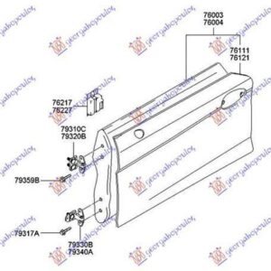 057701431 Hyundai Coupe 2001-2007 | Πόρτα Εμπρός Δεξιά