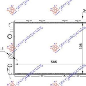 045206310 Renault Megane Scenic 1996-1999 | Ψυγείο Νερού