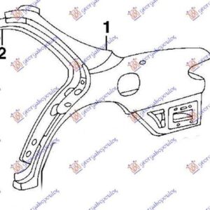 058001681 Hyundai Lantra 1998-1999 | Φτερό Πίσω Δεξιό