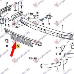 058404010 BMW 3 Series 1983-1987 | Πλαστικό Προφυλακτήρα Εμπρός