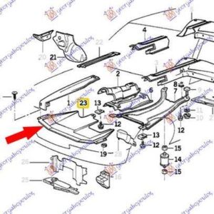 058800830 BMW 5 Series 1988-1995 | Ποδιά Μηχανής