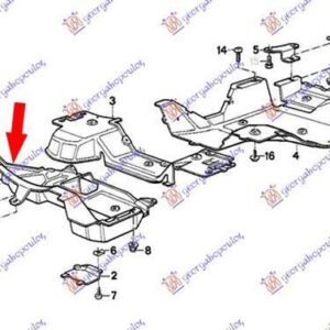 058800840 BMW 5 Series 1988-1995 | Ποδιά Μηχανής