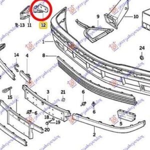 058904281 BMW 3 Series Sedan/Touring 1990-1998 | Βάση Προφυλακτήρα Εμπρός Δεξιά