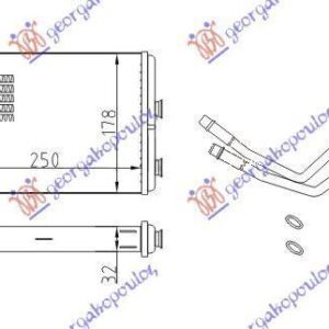 055706500 Peugeot 807 2002-2014 | Ψυγείο Καλοριφέρ