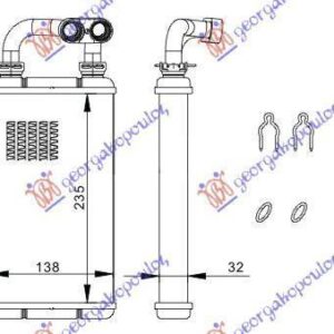 059306500 BMW 3 Series Compact 1994-1998 | Ψυγείο Καλοριφέρ