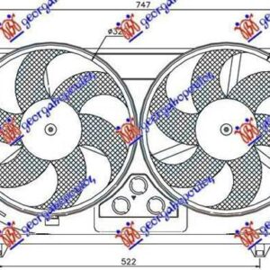 049806450 Citroen Berlingo 1996-2002 | Βεντιλατέρ