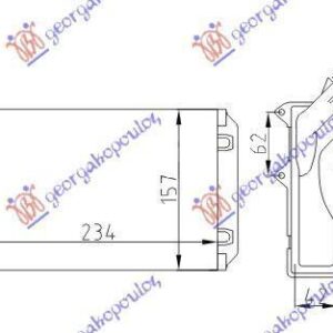 070806510 Citroen ZX 1991-1993 | Ψυγείο Καλοριφέρ