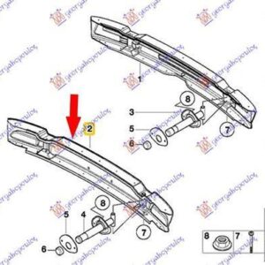 060403850 BMW 3 Series Sedan/Touring 1999-2002 | Τραβέρσα Προφυλακτήρα Πίσω