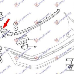 060404306 BMW 3 Series Sedan/Touring 1999-2002 | Βάση Προφυλακτήρα Πίσω Δεξιά