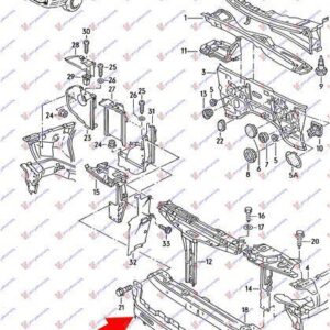 060800510 Audi 80 1986-1991 | Τραβέρσα Ψυγείου