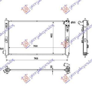 552006300 Mitsubishi Lancer Sportback 2008- | Ψυγείο Νερού