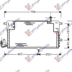 061406400 VW Passat 1989-1993 | Ψυγείο A/C