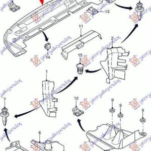 061900840 Ford Mondeo 2000-2007 | Ποδιά Προφυλακτήρα Εμπρός