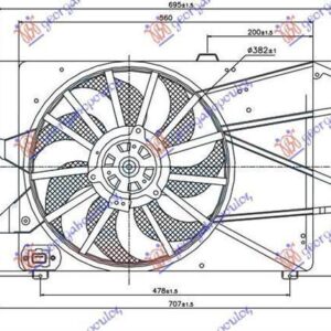 061906450 Ford Mondeo 2000-2007 | Βεντιλατέρ