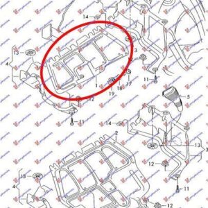 017100830 Seat Leon 1999-2005 | Ποδιά Μηχανής