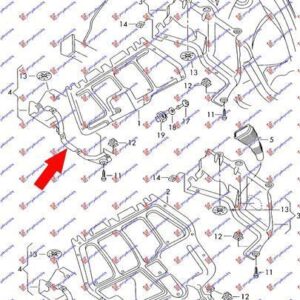 059700831 VW Golf 1998-2004 | Ποδιά Μηχανής Δεξιά