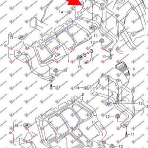 017100832 Seat Leon 1999-2005 | Ποδιά Μηχανής Αριστερή