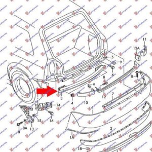 062003850 Audi A3 1996-2003 | Τραβέρσα Προφυλακτήρα Πίσω