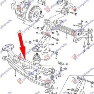 062900500 VW Jetta 1984-1991 | Τραβέρσα Ψυγείου