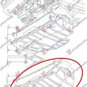 062200830 VW Golf Manhatan 1988-1991 | Ποδιά Μηχανής