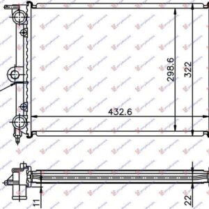 062406335 VW Golf 1984-1988 | Ψυγείο Νερού