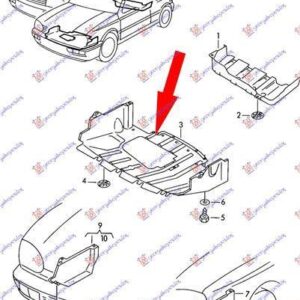 063400830 VW Vento 1992-1998 | Ποδιά Μηχανής