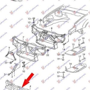 063403840 VW Vento 1992-1998 | Τραβέρσα Προφυλακτήρα Εμπρός