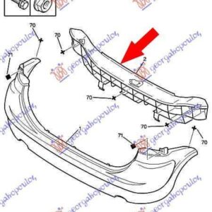 064003850 Citroen Xsara Picasso 1999-2007 | Τραβέρσα Προφυλακτήρα Πίσω