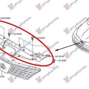 064804545 Nissan Tiida 2007-2013 | Μάσκα Εσωτερική