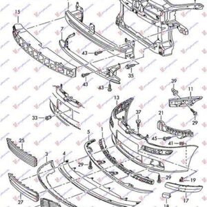 065304286 VW Jetta 2005-2010 | Βάση Προφυλακτήρα Εμπρός Δεξιά