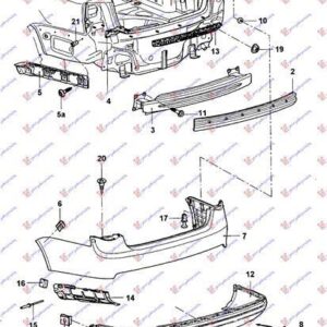 065304301 VW Jetta 2005-2010 | Βάση Προφυλακτήρα Πίσω Δεξιά