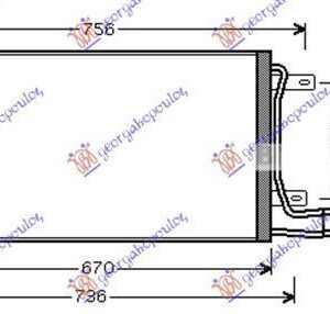 066306400 VW LT 1998-2006 | Ψυγείο A/C Βενζίνη/Πετρέλαιο